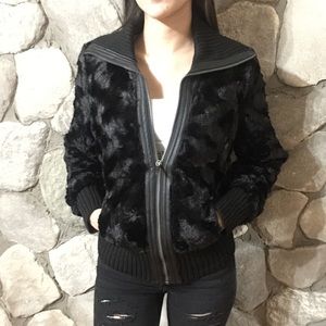 Black faux fur Jacket