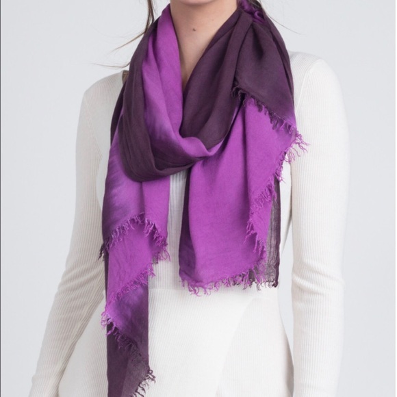 Hand Dyed Cashmere Modal Blend Scarf NWT