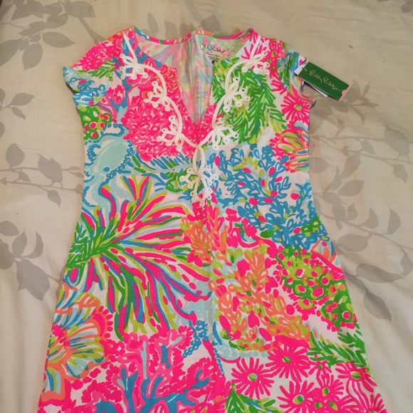 Lilly Pulitzer Lovers coral dress XXS