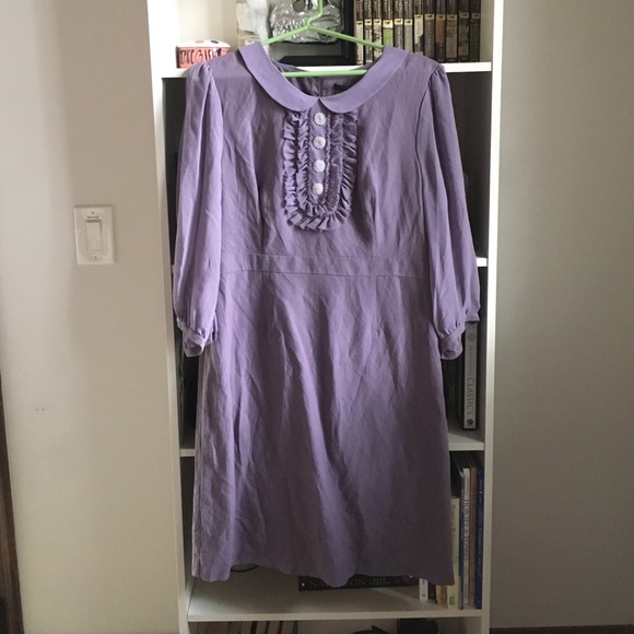 Lavender Boden Limited Dress with Peter Pan Collar