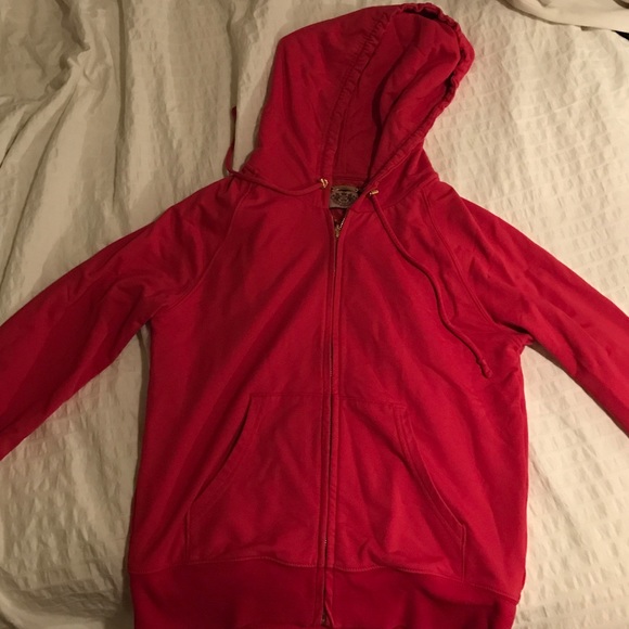 Plain red juicy couture zip up