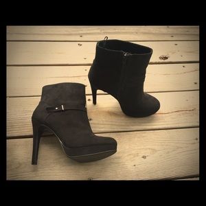 Black over the ankle booties