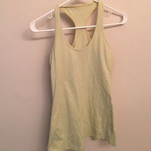 Lululemon Cool Racerback in Light Yellow