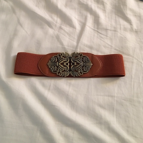 Brown and gold belt