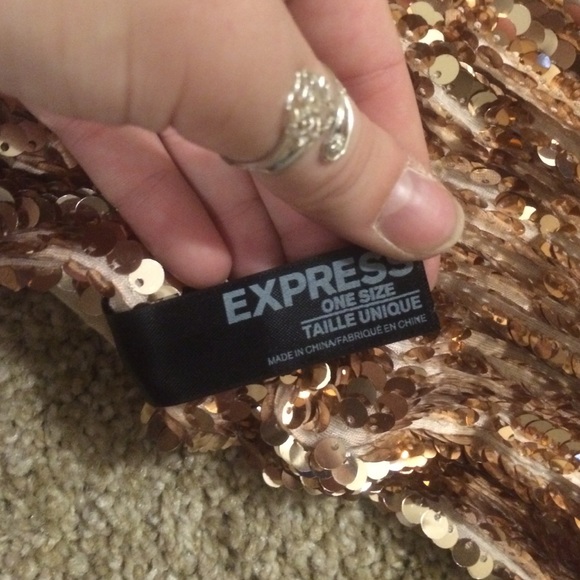 Express Accessories - Rose sequin infinity scarf Express Accessories - Rose sequin infinity scarf