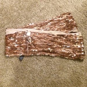 Rose sequin infinity scarf