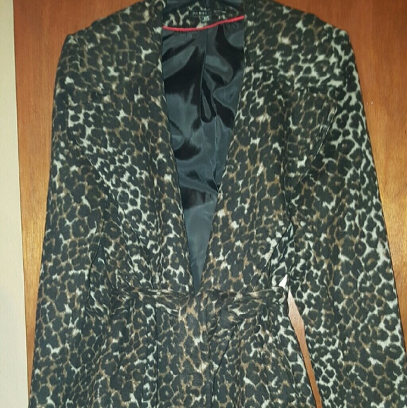 FINAL PRICE NEW Beautiful Leopard print wool coat