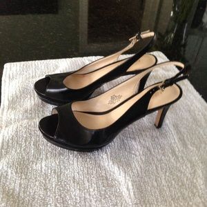 Nine West peep toe platforms.