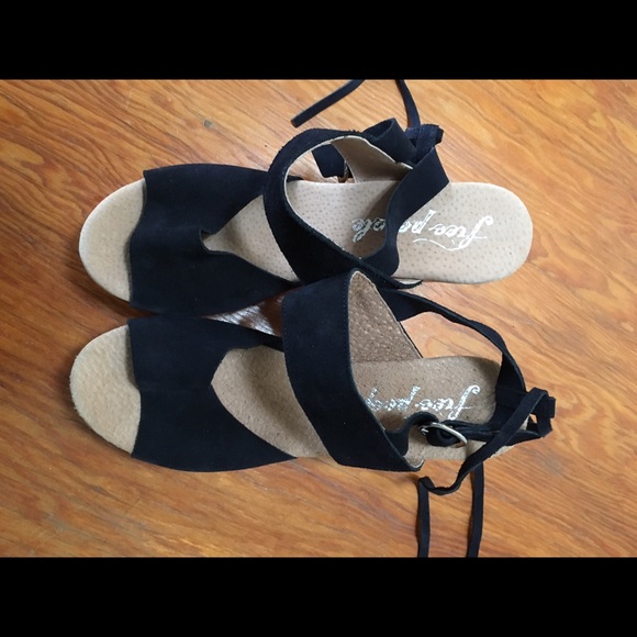 Free people Dover suede clog in black size 40
