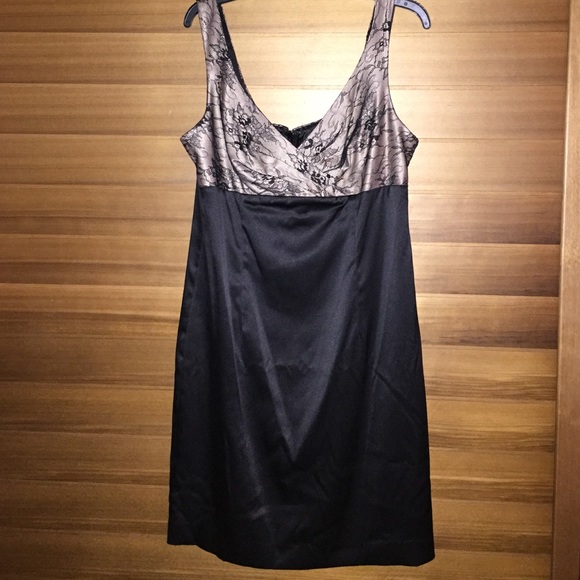 ABS Allen Schwartz Dresses & Skirts - Black Nude Cocktail Dress Allen B. Allen Schwartz