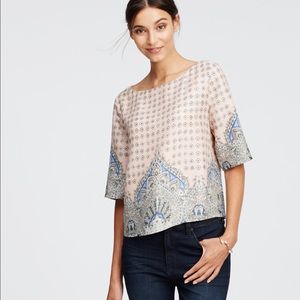 Ann Taylor paisley top