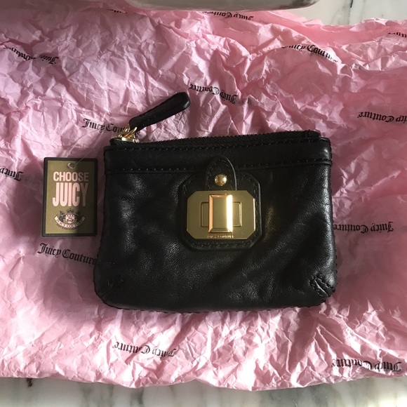 NWT juicy couture leather keychain wallet - Picture 1 of 4
