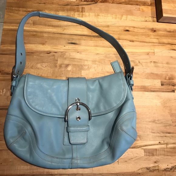 Coach purse light blue