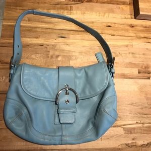 Coach purse light blue