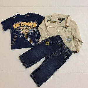 Baby Boy 3pcs Pant Set Size 12M