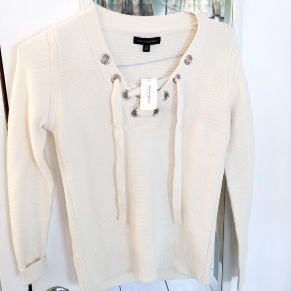 White Lace Sweater