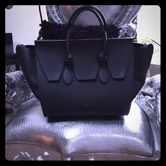 Celine Handbags - Celine grainy leather grey knot bag