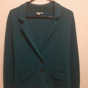 Halogen Teal Sweater Jacket