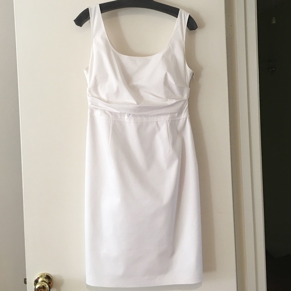 Elie Tahari White Lined Dress 8