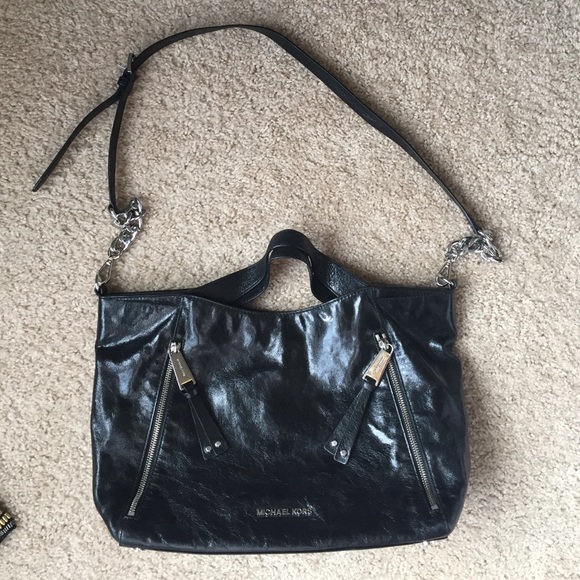 Black Michael Kors leather purse