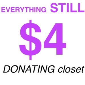 Everything in boxes ready to take to donate