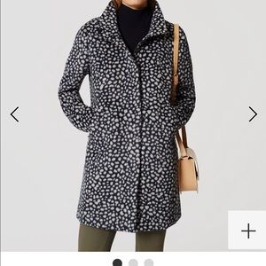 The loft, spotted funnel neck Jacket