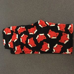 LuLaRoe OS Fox head Leggings New