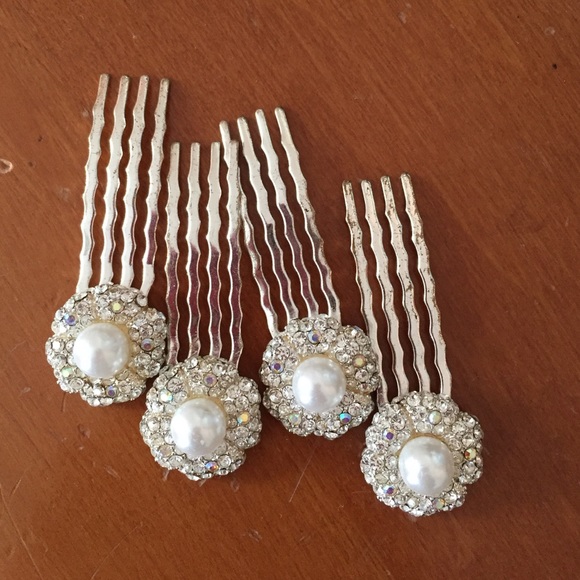 4 beautiful up-do hair clips/accessories