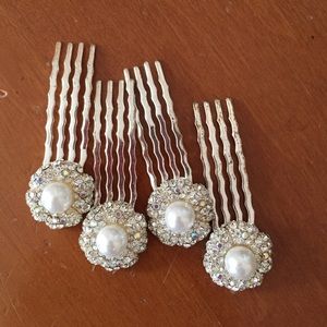 4 beautiful up-do hair clips/accessories