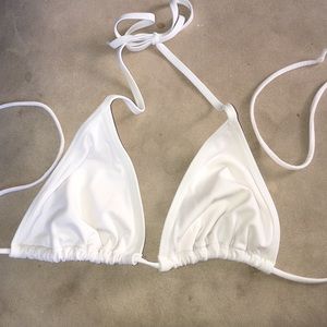 White bikini top