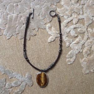 Lucky brand tiger eye necklace