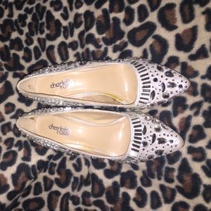Charlotte Russe Elsa heels! Shiny and beaded!