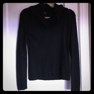 GAP XS black perfect cowl sweater