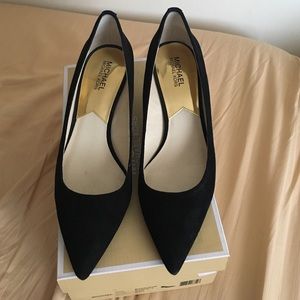 Michael kors flex kitten pump  black suede