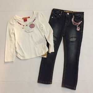 Toddler Girls 2pcs Pant Set Size 4T