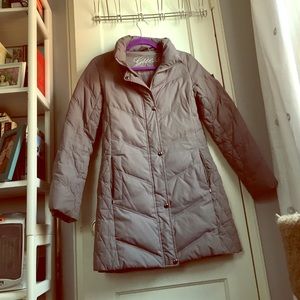 WARM down grey puffy coat