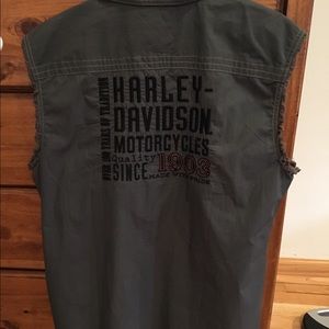 Harley Davidson top gray large