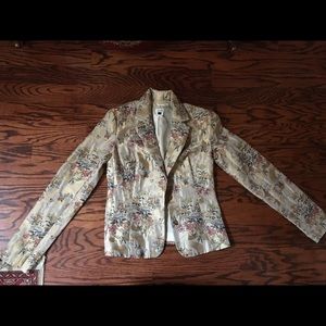Super cute Asian inspired silk jacket!