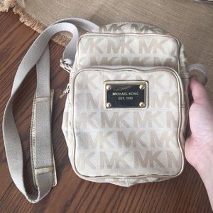 Gold Authentic Michael Kors Cross Body Purse