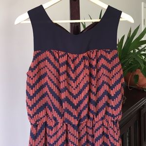 SOLD❗️Gorgeous Navy and Burnt Orange Maxi Dress