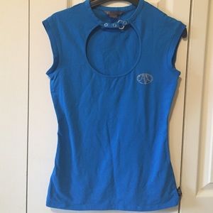 Blue Armani Exchange tank top