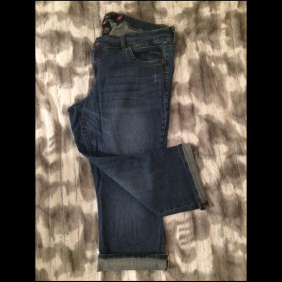 Torrid Distressed Denim Capris