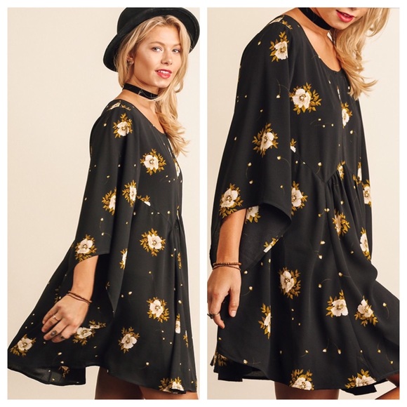 📣 Liquidation 📣 Last 1 Large Floral Print Dress - Picture 4 of 4