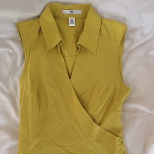 H and M Top (yellow) Women's Size 8