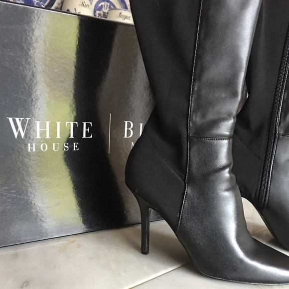 White House Black Market Shoes - NIB WHBM BLACK HIGH BOOTS 😎