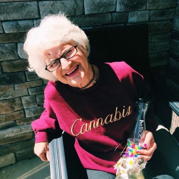 baddiewinkle's Brian Lichtenberg cannabis sweater