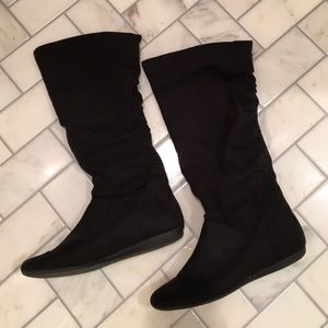 Black Suede Boots