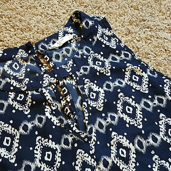 Navy and white tank top