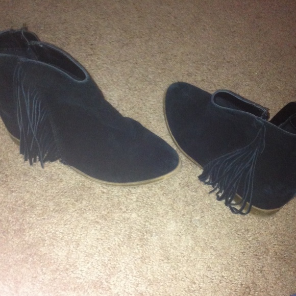 Fringe booties