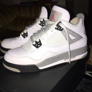 Air Jordan white cement 4s